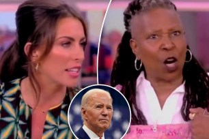 Co-hosts of 'The View' having a heated discussion about President Biden's handling of high grocery prices