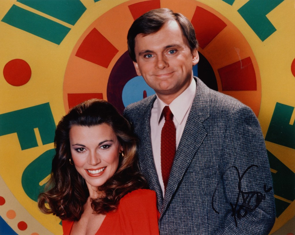 Pat Sajak and Vanna White in the very early days of "Wheel of Fortune."