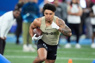 The Jets selected Wisconsin running back Braelon Allen in the fourth round of the NFL draft on Saturday. 