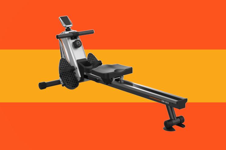 Exercise machine on a colorful background