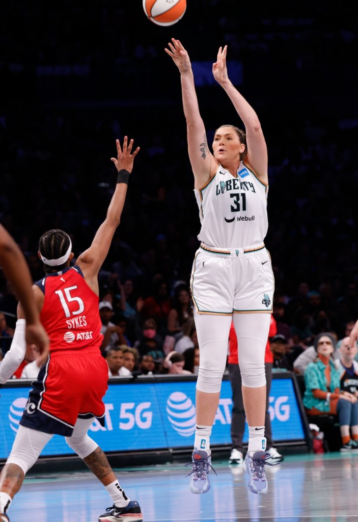 Dolson left the Liberty for the Mystics in the offseason.