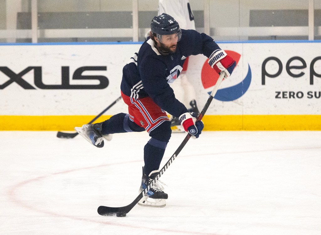 Vincent Trocheck gets ready for the Rangers series against his former team the Panthers.