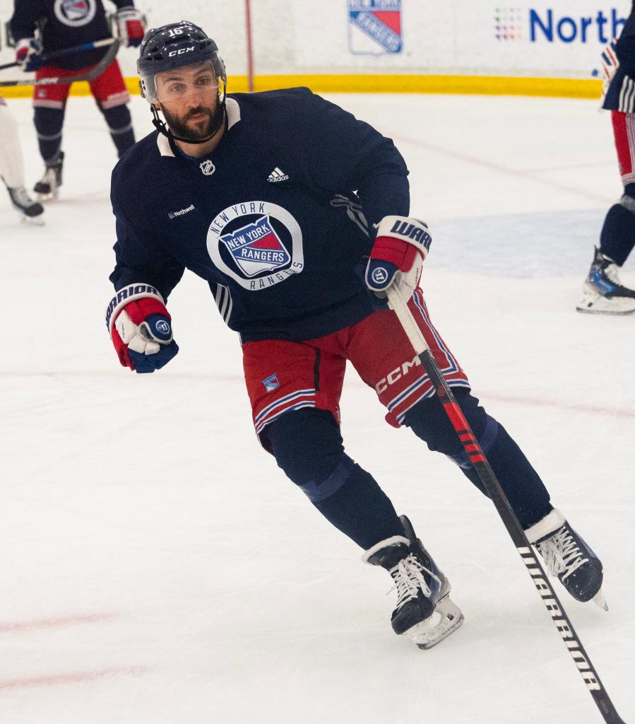 Rangers center Vincent Trocheck #16, during practice 