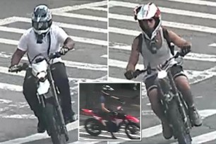 The officer, riding a marked police scooter, was attempting to escort the three riders out of the West Drive and West 90th Street area of the iconic greenspace just after 4 p.m. Friday, police said. 