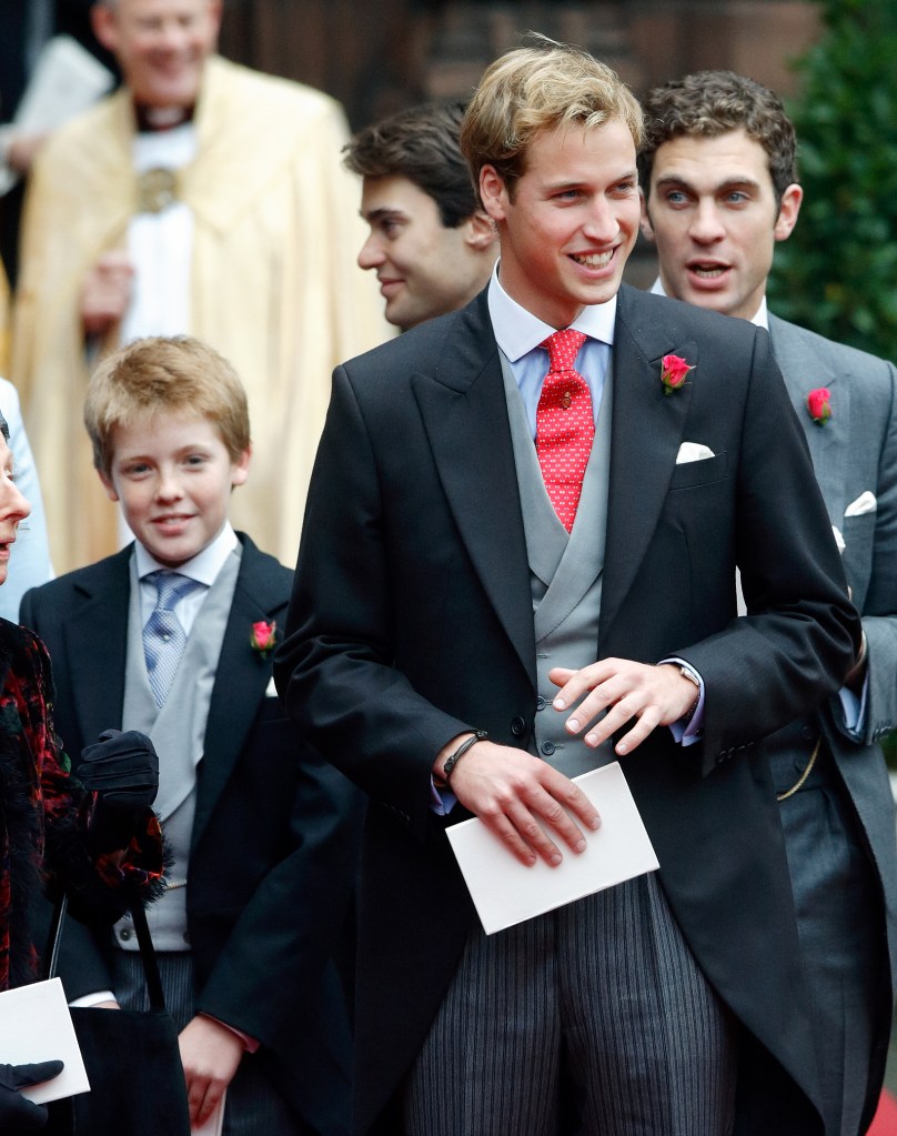 Hugh Grosvenor and Prince William at Chester Cathedral on November 6, 2004