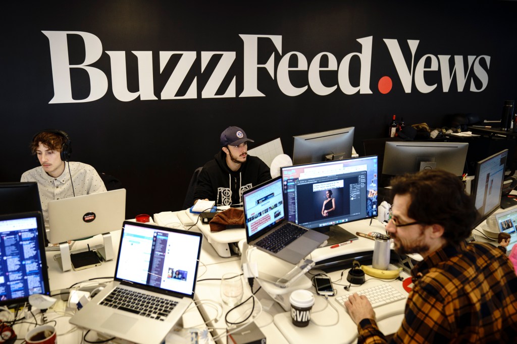 Buzzfeed staffers in 2018