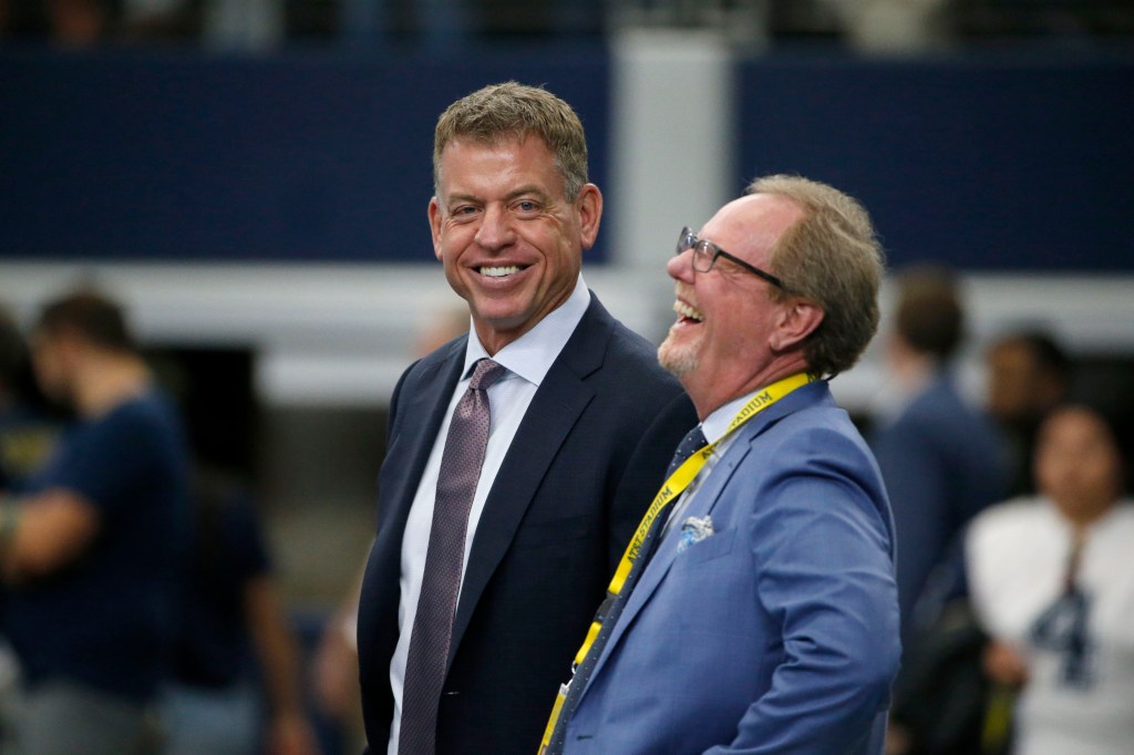 Ed Werder (r) and Troy Aikman (l) in 2019.