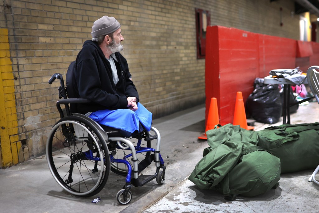 Army veteran Doug Cohen attends a Stand Down event designed to help veterans who are homeless or housing insecure.