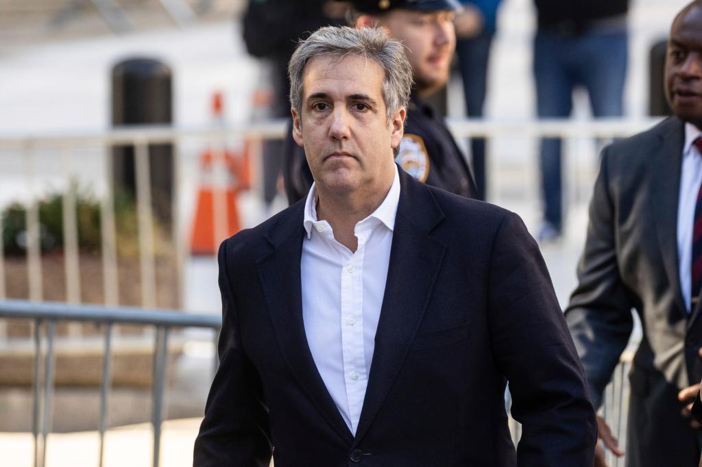 Michael Cohen arrives at New York Supreme Court Oct. 25, 2023, in New York