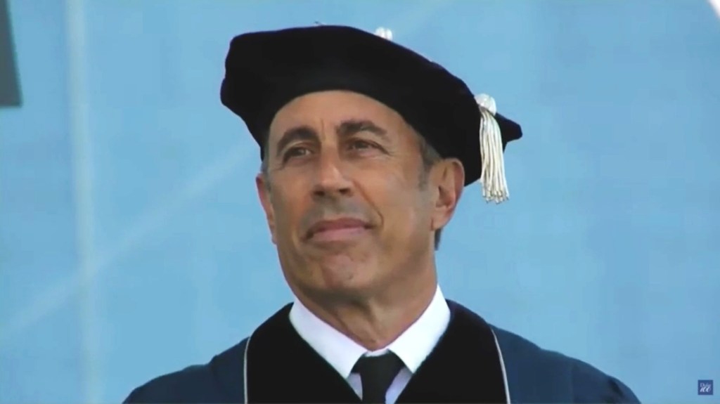 Seinfeld told students to embrace hard work during his speech at Duke.
