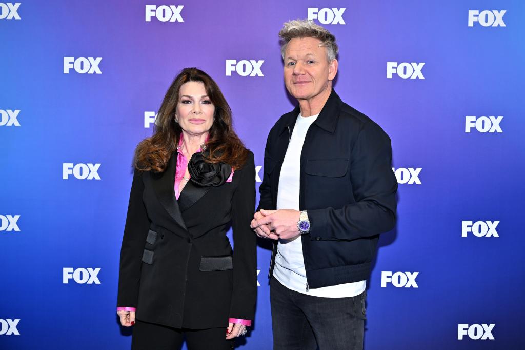 Lisa Vanderpump and Gordon Ramsay at the  2024 Fox Upfront in New York City on May 13.