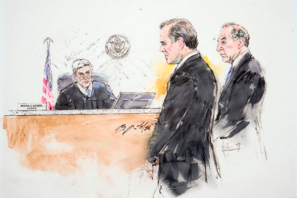 court sketch of Hunter Biden