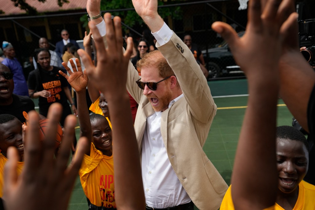 Prince Harry at the Giant of Africa Foundation at the Dream Big Basketball clinic