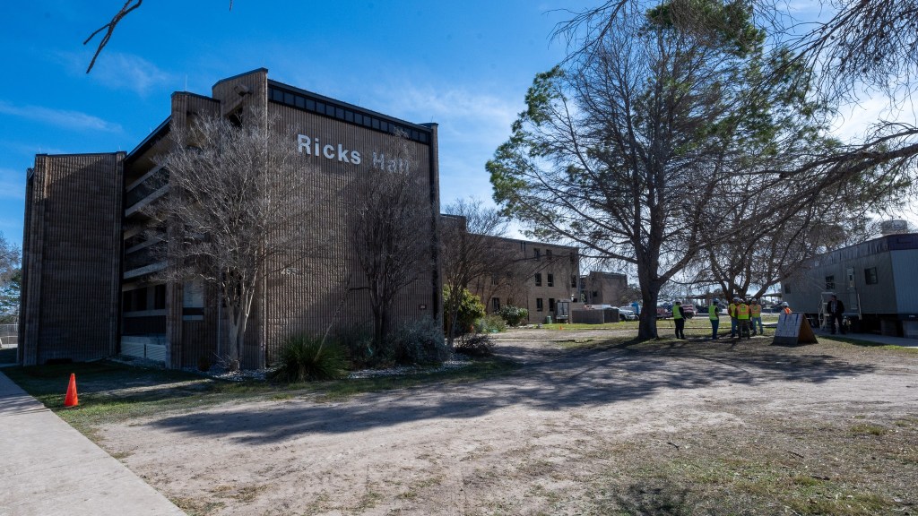 Rickas Hall dormitory at Laughlin Air Force Base in Texas