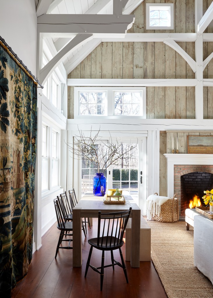 Interior of a dining atrea inside 22 Glenwood Lane. 