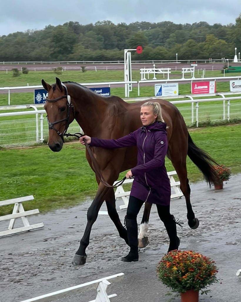 Georgia with a horse.