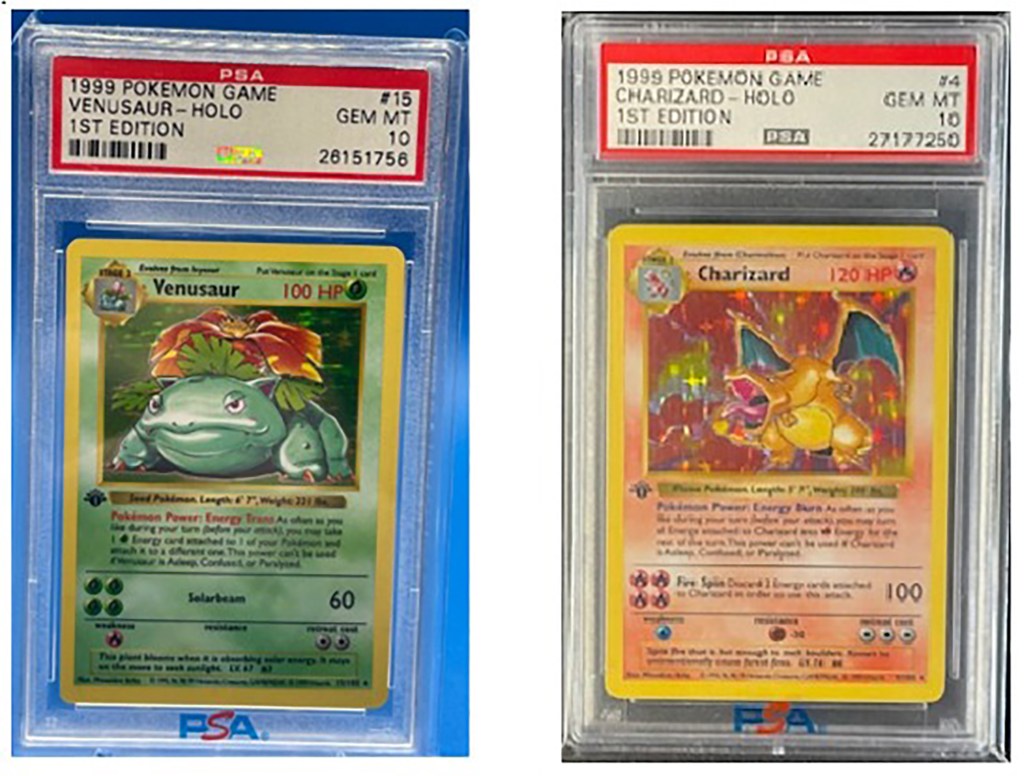 Anthony Curcio, 43, and Iosif Bondarchuk, 37, alleged phony graded trading cards — like Pokémon — to defraud collectors, federal prosecutors said.