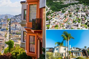 Image of Stunning view of homes in San Francisco with steep hills showcasing distance
