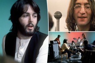 Paul McCartney, John Lennon and The Beatles in "Let It Be."