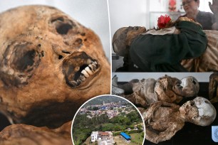 In a scenario straight out of a zombie apocalypse movie, deceased residents in the Colombian mountain town of San Bernardo spontaneously mummified sans preservatives with their clothes, hair and even eyes often still intact.