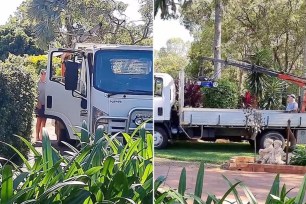 An Aussie dad’s clever idea for trimming his towering hedge has been hailed as the epitome of working smarter, not harder.