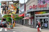 City grocery-store owners are blasting Big Apple officials for allowing licensed fruit and vegetable vendors on the same block as their shops -- in some cases fewer than 30 feet away -- eating into their profits.