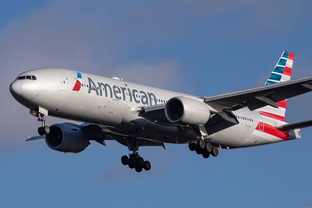 American Airlines plane.