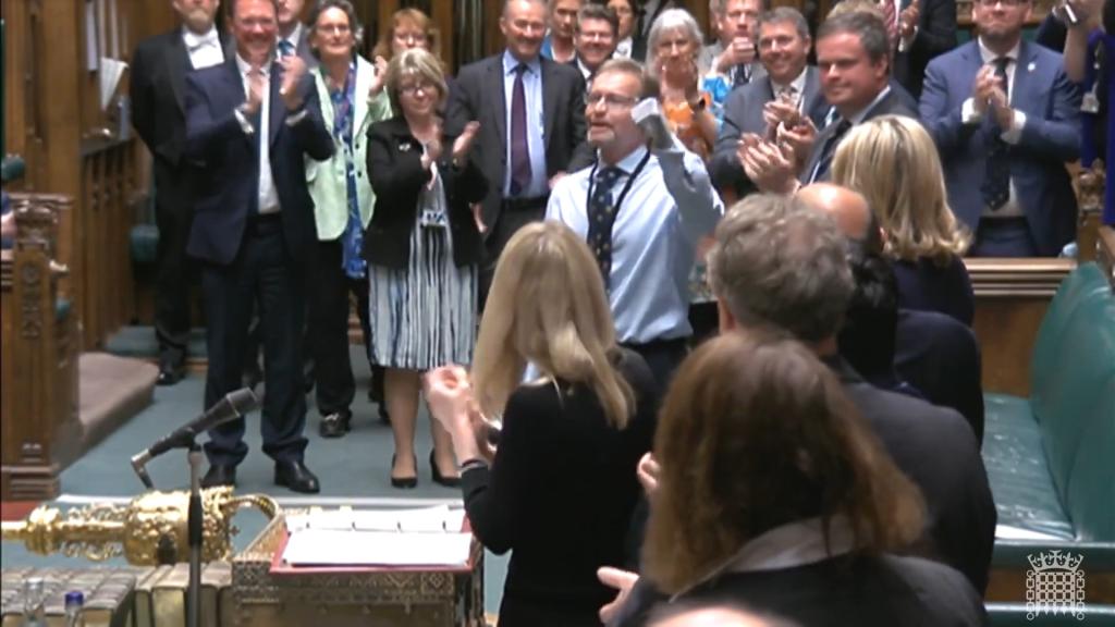 Addressing his fellow lawmakers in the Commons chamber, Mackinlay thanked Prime Minister Rishi Sunak and Hoyle for visiting him while he was in hospital. 