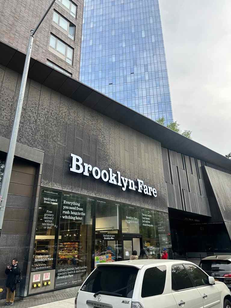 The 25,500 square-foot market is the largest of three Brooklyn Fares in Manhattan.