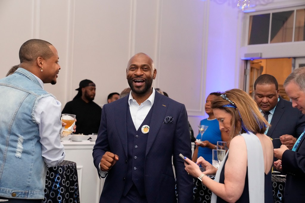 Former Special prosecutor Nathan Wade arrives before Fulton County District Attorney Fani Willis speaks after winning re-election in the primary.