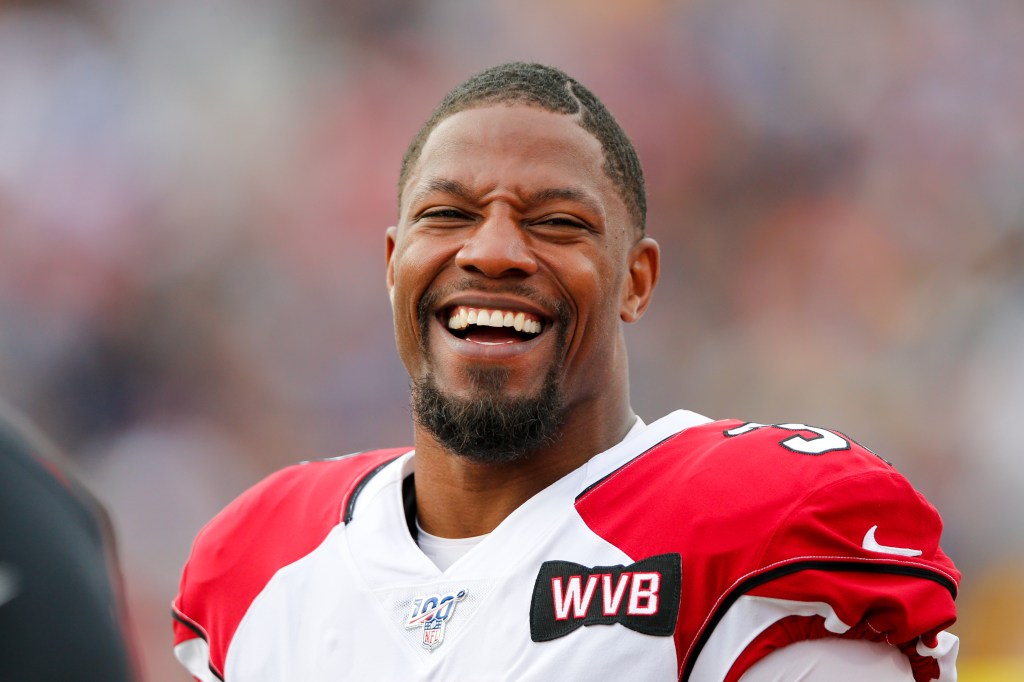 Arizona Cardinals running back David Johnson (31) during an NFL game between the Arizona Cardinals and the Los Angeles Rams on December 29, 2019, at the Los Angeles Memorial Coliseum in Los Angeles, CA.