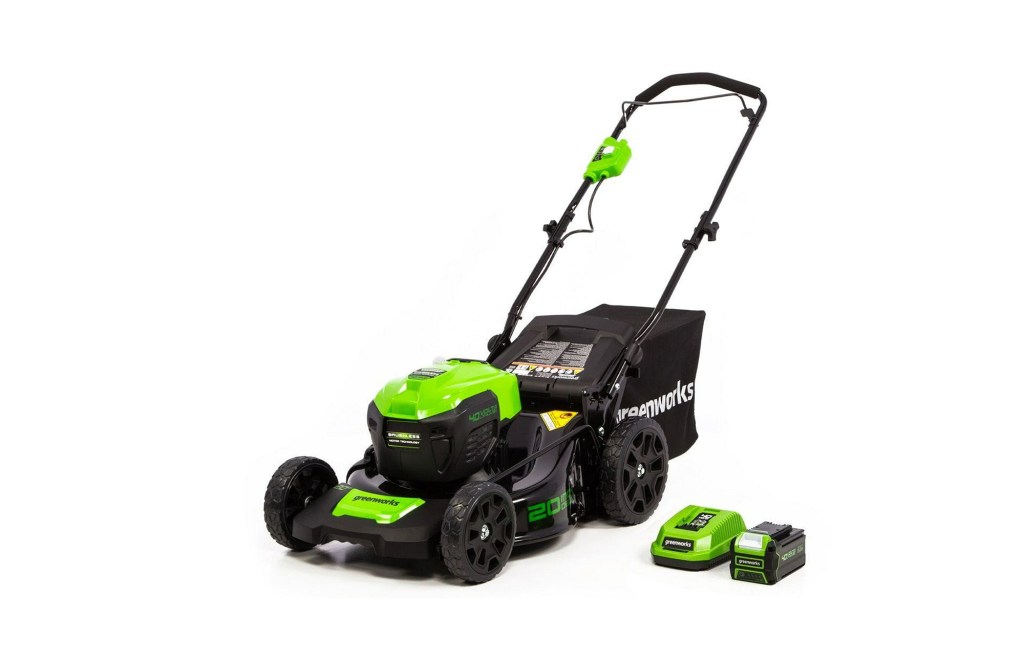 Greenworks 40V 20" Brushless Push Lawn Mower with 4.0 Ah Battery & Quick Charger 2516302VT