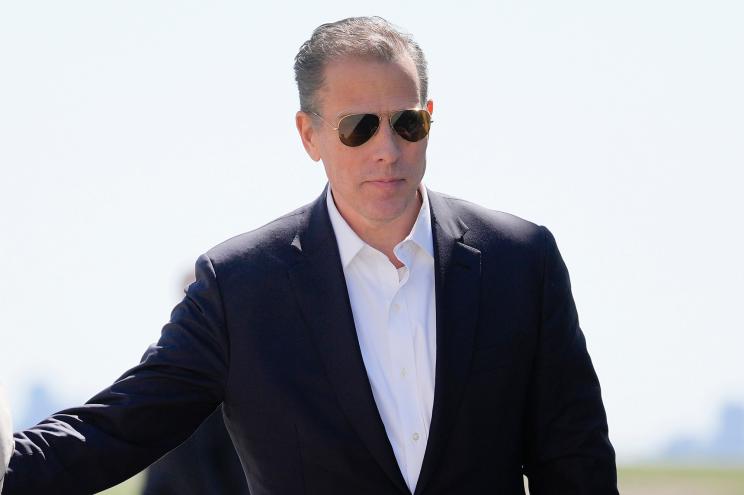 Hunter Biden walks to board Air Force One at John F. Kennedy International Airport, March 29, 2024, in New York.