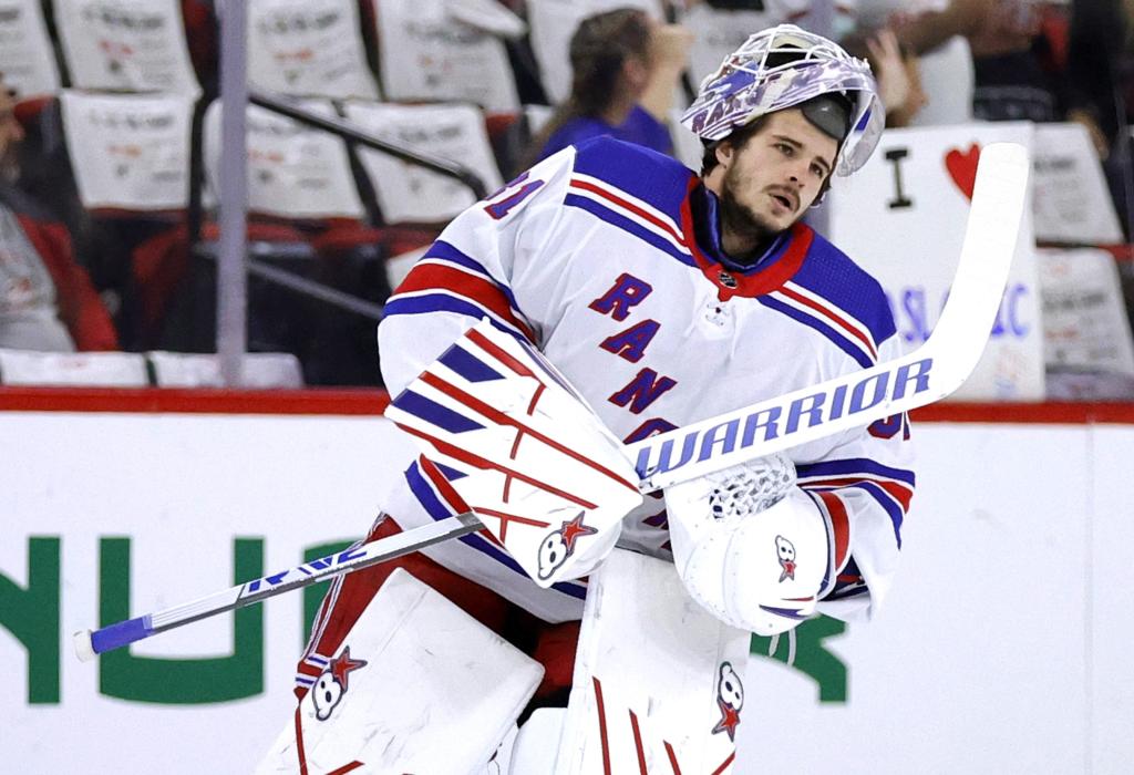 Igor Shesterkin has outplayed Sergei Bobrovsky in the playoffs, but the two goalies still have similar save percentage numbers.