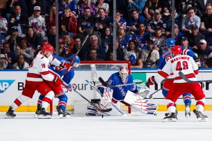 The Rangers will take on the Hurricanes in Game 3 of the series on Thursday.