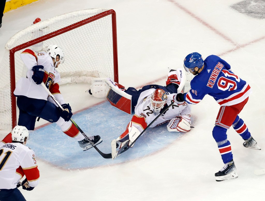 The Rangers could not get one past Sergei Bobrovsky.