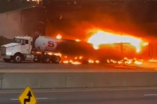 The blaze — which shut down both sides of the major East Coast artery — erupted when the truck carrying 8,500 gallons of gas slammed into another tractor trailer.