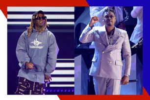 Lil Wayne (L) and Nas are headlining at the 2024 Roots Picnic Festival in Philadelphia.