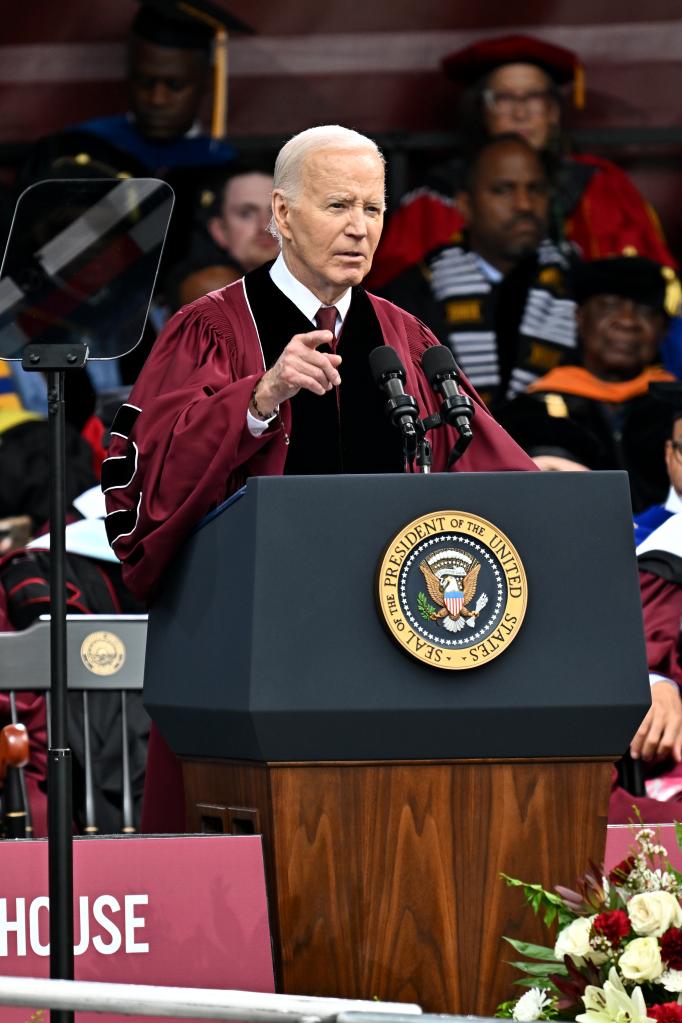 Joe Biden delivers a speech