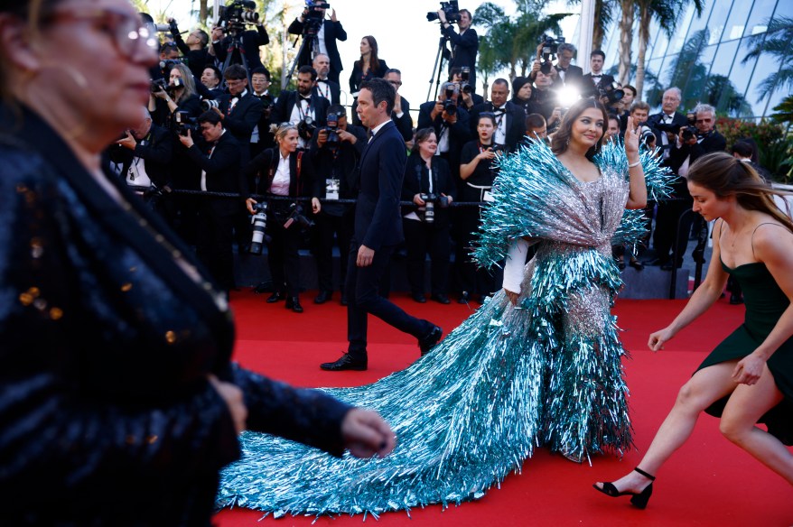 The "Kinds Of Kindness" Red Carpet at the 77th annual Cannes Film Festival at Palais des Festivals on May 17, 2024 in Cannes, France.