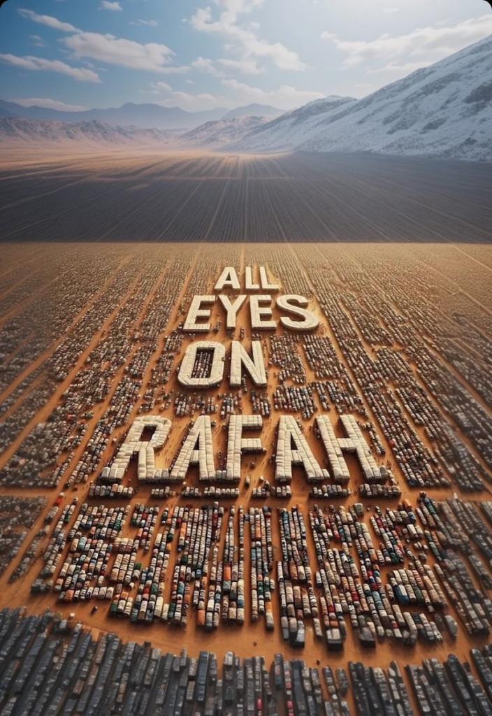 The AI-generated "All Eyes on Rafa" post has been shared more than 40 million times on Instagram alone.