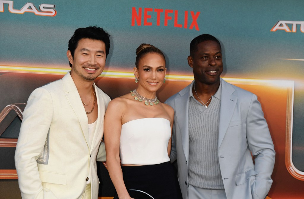 Simu Liu, Jennifer Lopez, and Sterling K. Brown