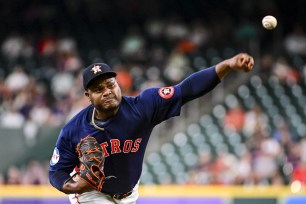 Framber Valdez of the Astros takes the mound against the Angels.