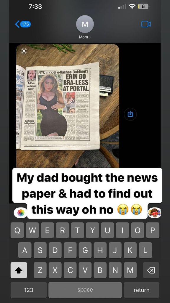 Ava Louise claims her father found out about the portal incident after reading the New York Post. 