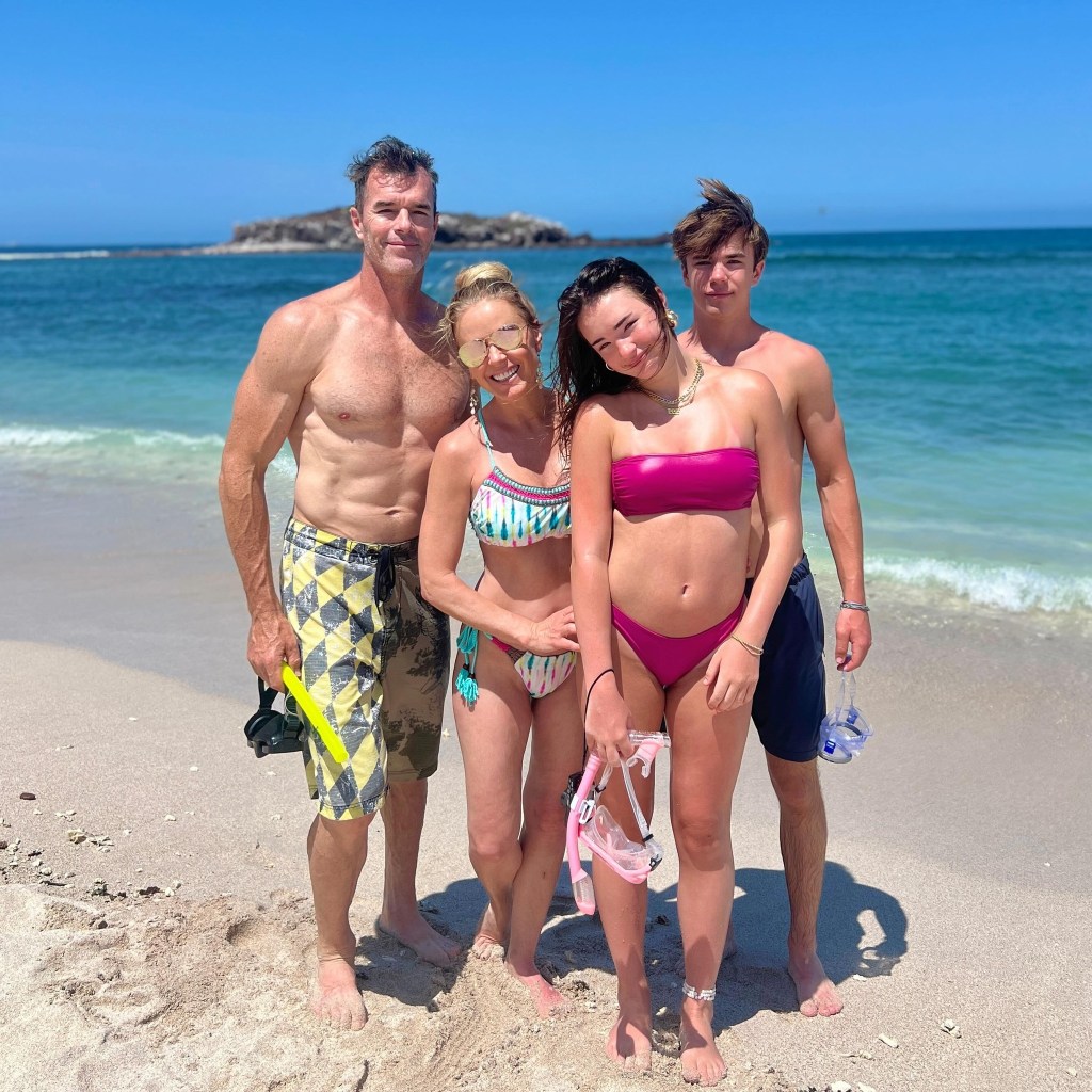 Ryan and Trista Sutter and their kids vacationing in Mexico.