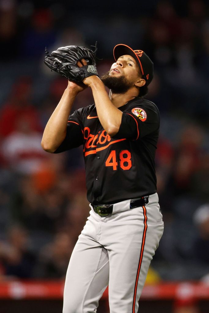Yohan Ramirez during his time with the Orioles.