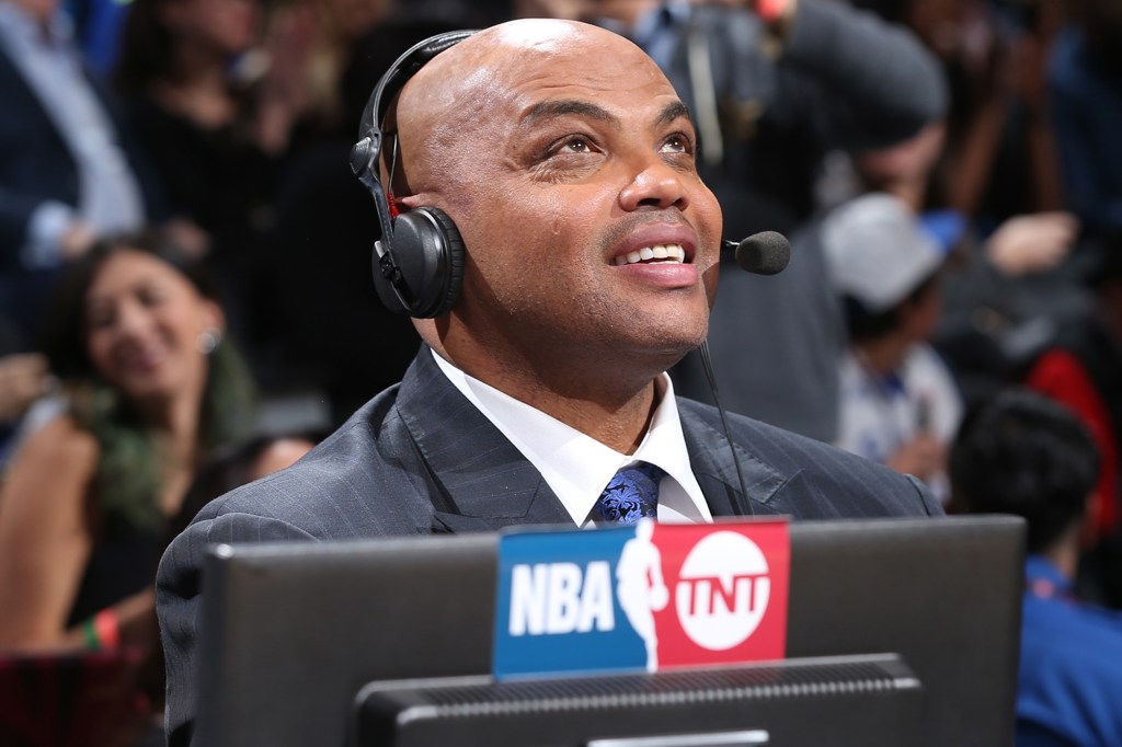 Charles Barkley looks on during NBA All-Star Weekend for TNT in 2016.