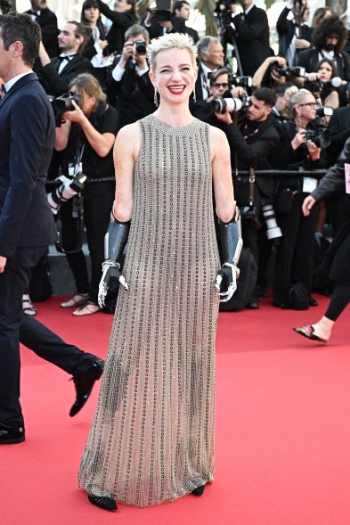 The "Kinds Of Kindness" Red Carpet at the 77th annual Cannes Film Festival at Palais des Festivals on May 17, 2024 in Cannes, France.