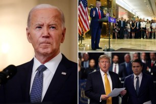 President Biden attacked Donald Trump on Friday for claiming that his hush money trial in Manhattan was "rigged" against him following his conviction Thursday on 34 criminal counts.