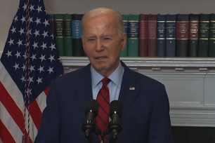 Biden says the US is not a “lawless country” and “order must prevail” while acknowledging the right to peaceful demonstrations.